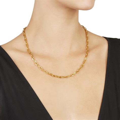 cartier santos necklace yellow gold